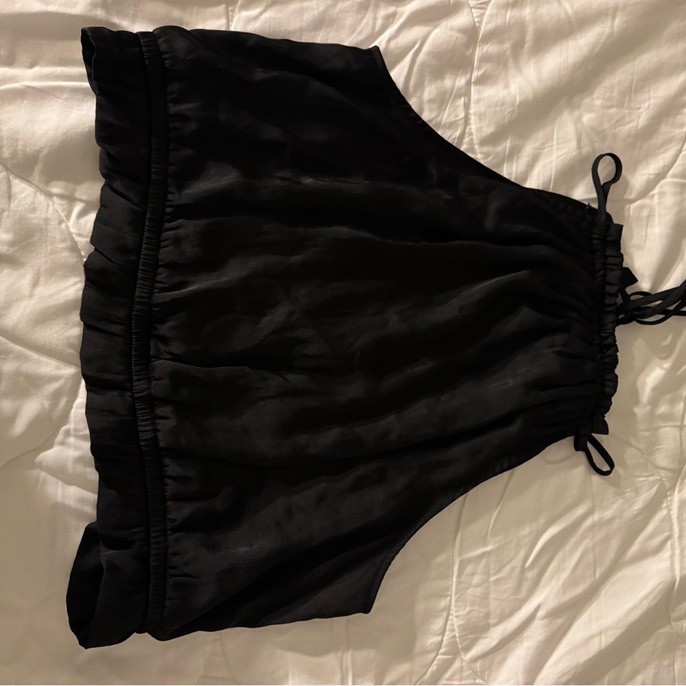 Express Black Sleeveless Halter Tank Top